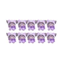 Conjunto De Chaveiros De Pelúcia Sanrio Hello Kitty Kuromi Cinnamoroll Para Meninas, 10 Peças,