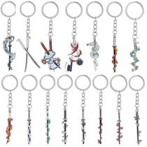 Conjunto de chaveiros Demon Slayer Nichirin Blade Tanjiro & Hashira
