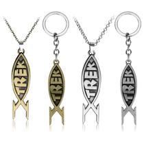 Conjunto de chaveiros e colares com o logotipo Star Trek Trek Fish
