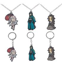 Conjunto de chaveiros e colares com personagens do Demon Slayer