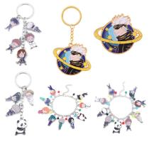 Conjunto de chaveiros e pulseiras Jujutsu Kaisen Chibi Characters
