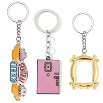 Conjunto de chaveiros Friends TV Show Central Perk Pink Door Frame Conjunto de chaveiros Friends TV Show Central Perk Pink Door Frame