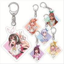 Conjunto de chaveiros Kizuna Ai Allele Miracle, Mirai, Kuan e mais Conjunto de chaveiros Kizuna Ai Allele Miracle, Mirai, Kuan e mais