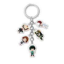 Conjunto de chaveiros My Hero Academia Deku Bakugo Todoroki