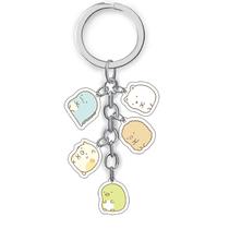 Conjunto de chaveiros Sumikko Gurashi, acrílico, dupla face Conjunto de chaveiros Sumikko Gurashi, acrílico, dupla face