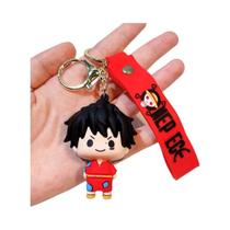 Conjunto De Chaveiros Temáticos De ONE PIECE, Bonecos De Silicone Fofos De Luffy E Roronoa Zoro,