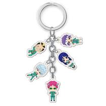 Conjunto de chaveiros The Disastrous Life of Saiki K Acrylic x5