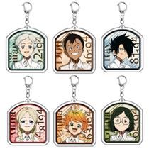 Conjunto de chaveiros The Promised Neverland em acrílico Anime