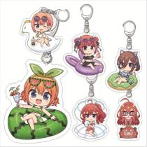 Conjunto de chaveiros The Quintuplets Nakano Sisters por excelência