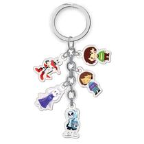 Conjunto de chaveiros Undertale Papyrus Sans Frisk Toriel Flowey Conjunto de chaveiros Undertale Papyrus Sans Frisk Toriel Flowey