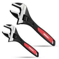 Conjunto de chaves ajustáveis Arrow 2 peças de aço Cr-V de 20 cm e 25 cm