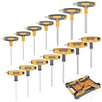 Conjunto de chaves Allen com alça em T MULWARK 14 peças, métrico e padrão