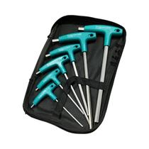 Conjunto De Chaves Allen Hexagonais 6-9 Peças Com Cabo Em T CR V Forjado Para Parafusos E Porcas Com