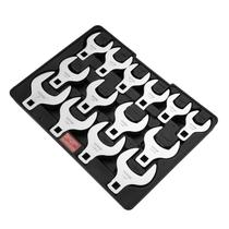 Conjunto de chaves Crowfoot VEVOR, 14 peças, 1/2 drive, SAE com bandeja de armazenamento