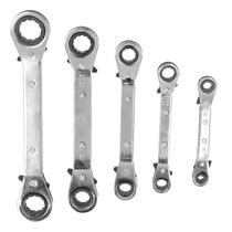 Conjunto de chaves de catraca Agatige, 5 peças de chaves offset de anel duplo Conjunto de chaves de catraca Agatige, 5 peças de chaves offset de anel duplo