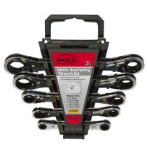 Conjunto de chaves de catraca Apollo Tools DT1213, 5 peças métricas