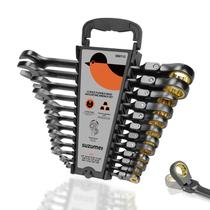 Conjunto de chaves de catraca SUZUME 12 peças 1/4” -7/8” 72 dentes Sae
