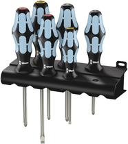 Conjunto de chaves de fenda de aço inoxidável Wera Kraftform, 6 peças