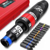 Conjunto de chaves de fenda de impacto manual Aiourx 1/2 13 unidades com brocas