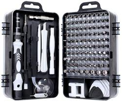 Conjunto de chaves de fenda de precisão 115 em 1 kit de ferramentas de reparo com kit de driver magnético, conjunto de c - YAMOOCO