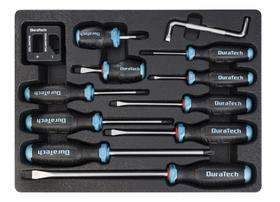 Conjunto de chaves de fenda DURATECH Magnetic S2 Steel de 12 peças
