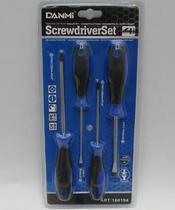 Conjunto De Chaves De Fenda e Phillips 4 Peças Ponta Magnética Dammi H21603