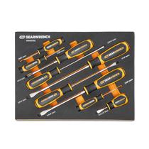 Conjunto de chaves de fenda GEARWRENCH, alça de material duplo de 9 peças