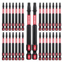 Conjunto de chaves de fenda GEINXURN T20 7,5 cm, liga de aço S2, 30 unidades