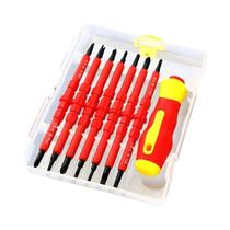 Conjunto De Chaves De Fenda Isoladas VDE Com 14 Peças, Kit De Pontas Phillips E Fenda Com Caneta Conjunto De Chaves De Fenda Isoladas VDE Com 14 Peças, Kit De Pontas Phillips E Fenda Com Caneta