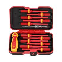 Conjunto De Chaves De Fenda Magnéticas Isoladas 13 Em 1 1000V Phillips E Fenda CRV Para Reparos