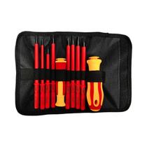 Conjunto De Chaves De Fenda Magnéticas Isoladas 500V 10 Em 1 Com Lâminas Intercambiáveis Estojo Para Conjunto De Chaves De Fenda Magnéticas Isoladas 500V 10 Em 1 Com Lâminas Intercambiáveis Estojo Para