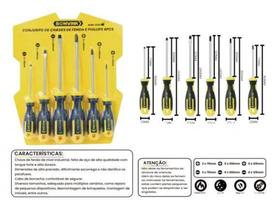 Conjunto de chaves de fenda / phillips 6pçs - bom-3120 - BOMVINK