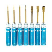 Conjunto De Chaves De Fenda Phillips Hexagonais RC De Cabo Curto 7 Peças, Chaves Allen Para Carros