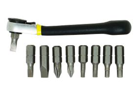 Conjunto de chaves de fenda Ratchet Offset General Tools de 9 peças Conjunto de chaves de fenda Ratchet Offset General Tools de 9 peças