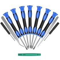 Conjunto de chaves de fenda Torx Kingsdun 12 em 1 com pinça, azul