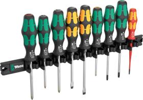 Conjunto de chaves de fenda Wera 9650 Magnetic Rail, 9 peças