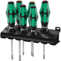 Conjunto de chaves de fenda Wera Kraftform Plus Lasertip 335/350/355/6