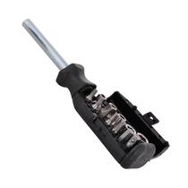 Conjunto de Chaves de Metal 18 Peças Base de Borracha