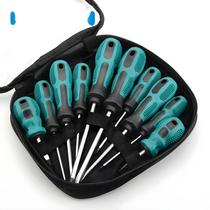 Conjunto De Chaves De Precisão 10 Peças Com Pontas Magnéticas E Cabo Isolado SL PH Kit De