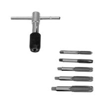 Conjunto De Chaves De Rosca Ajustáveis Para Brocas M3-M8 Com Cabo Em T 6PCS Ferramenta De Hardware