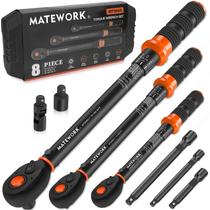 Conjunto de chaves de torque Matework 8PCS 1/4 3/8 1/2 polegada 10-220 pol.lb