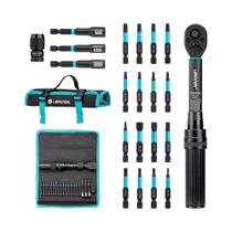 Conjunto De Chaves De Torque Para Bicicleta Com 21 Peças, 1/4" 2-14Nm, Kit De Reparo Com Soquete E Conjunto De Chaves De Torque Para Bicicleta Com 21 Peças, 1/4" 2-14Nm, Kit De Reparo Com Soquete E