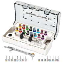 Conjunto de chaves de torque para implantes dentários, kit protético universal