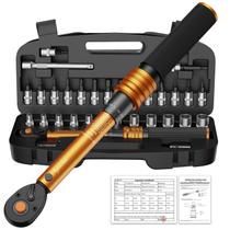 Conjunto de chaves de torque ss shovan 33PCS 1/4 Drive 3,3-24,7 Nm