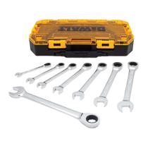 Conjunto de Chaves DEWALT Tough Box - 8 Peças SAE com Catraca
