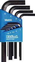 Conjunto de chaves Eklind Tool 10509 Hex L, 9 peças métricas de 1,5 a 10 mm Conjunto de chaves Eklind Tool 10509 Hex L, 9 peças métricas de 1,5 a 10 mm