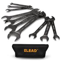 Conjunto de chaves ELEAD Super-Thin Open End, 10 peças, métrico de 5,5-27 mm