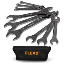 Conjunto de chaves ELEAD Super Thin Open-End 9 peças SAE 1/4 a 1-1/16
