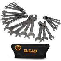 Conjunto de chaves ELEAD Superthin Open End, 19 peças SAE e Metric
