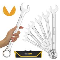 Conjunto de Chaves GrenPRO 7 Peças Métricas 23-32mm Longas Combinadas